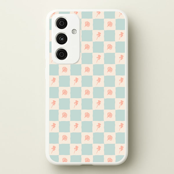 Patchwork Floral Pattern Galaxy A35 Case