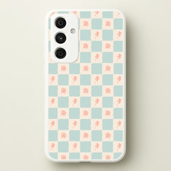 Patchwork Floral Pattern Galaxy A55 Case