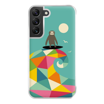 Surfing Sloth Phone Case