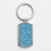 Dad Doodles Pattern Luxury Keyring 1