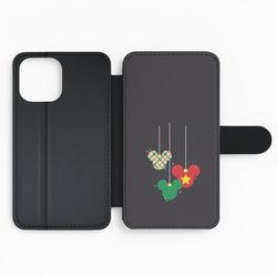 Cartoon Mouse Hanging Baubles Flip Phone Case