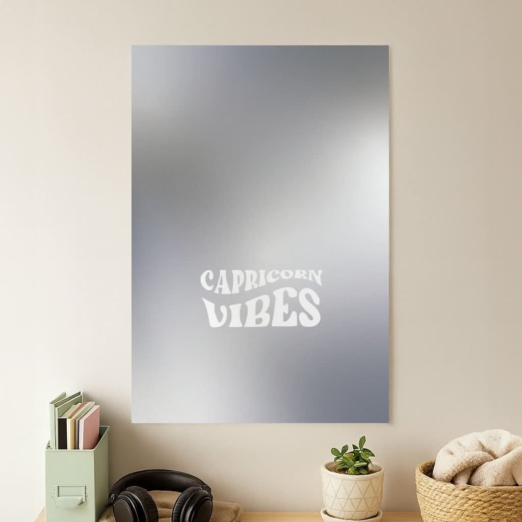 Capricorn Vibes Gradient Zodiac Poster