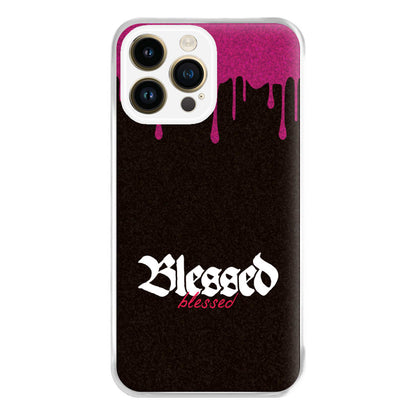 Glitter Blessed iPhone 15 Pro Max Case