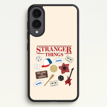 Stranger Things Cartoon Icons Galaxy S25 Edge Case