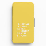 Mother Anagram Flip / Wallet Phone Case 1