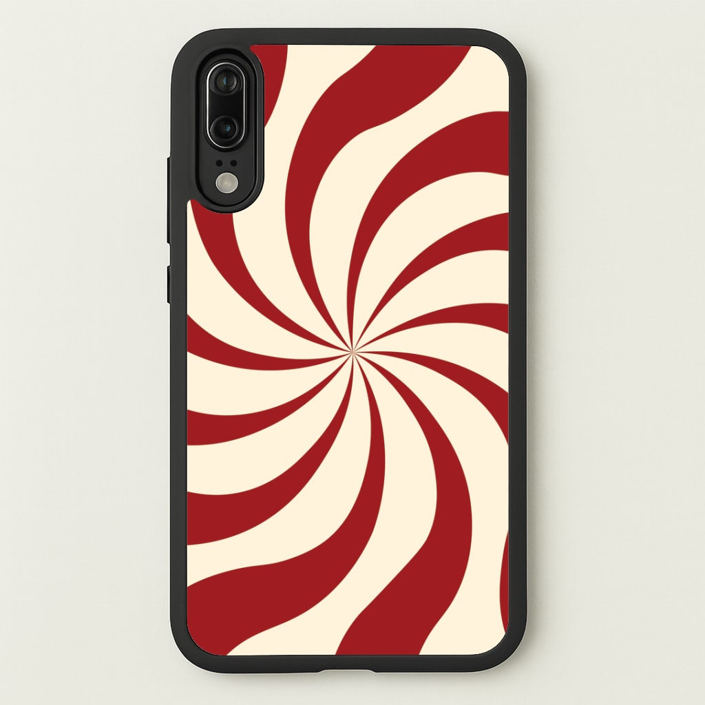 Peppermint Swirl Pattern Huawei P20 Case