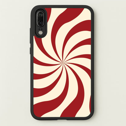 Peppermint Swirl Pattern Huawei P20 Case
