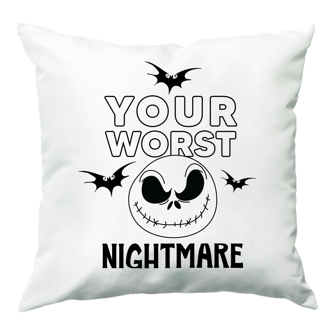 Your Worst Nightmare Purple Cushion