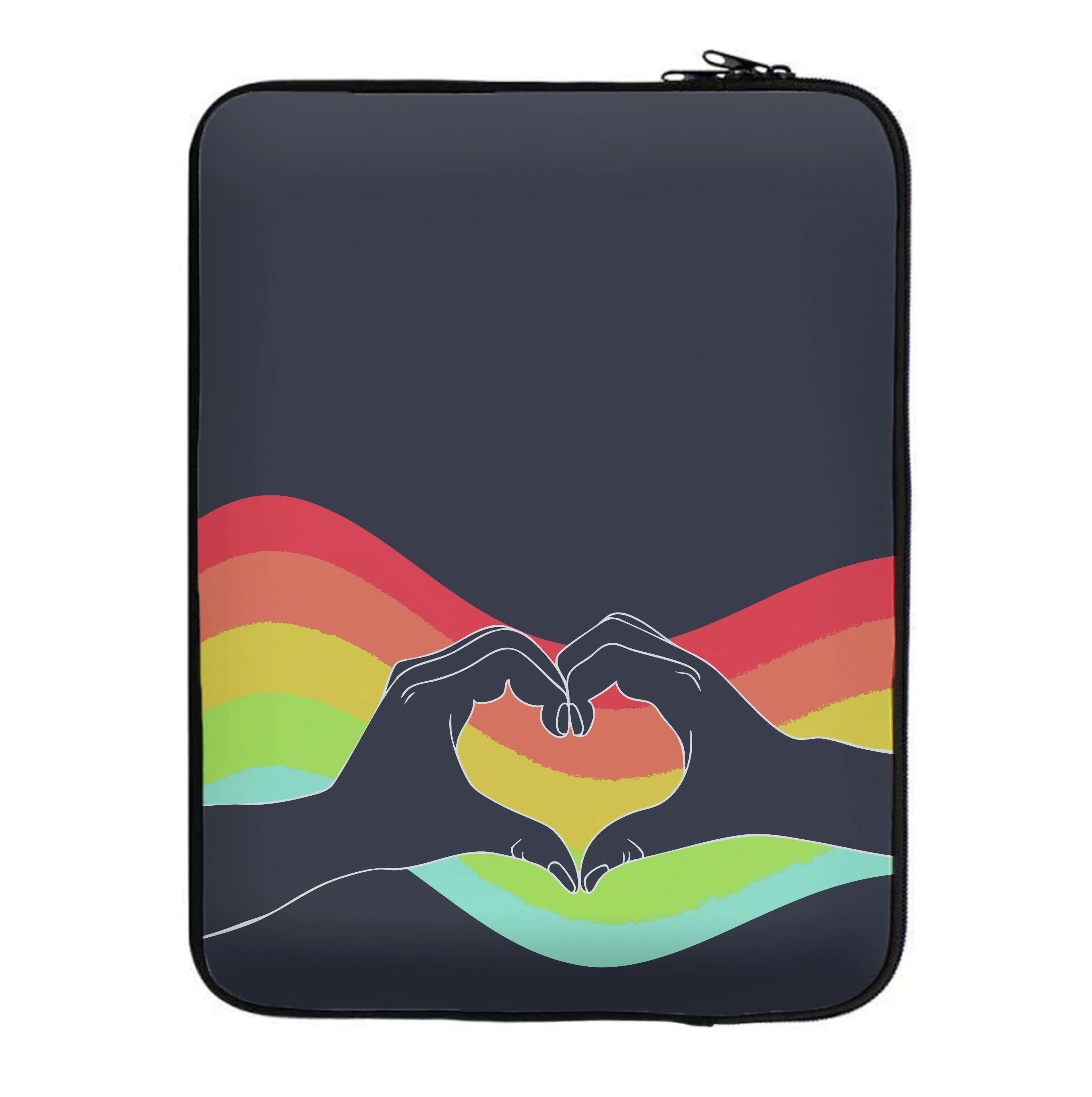 Rainbow Heart Laptop Sleeve