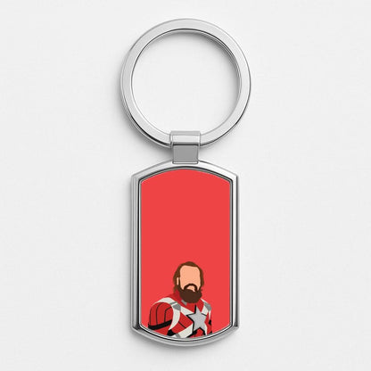 The Guardian  Silver Metal Keyring