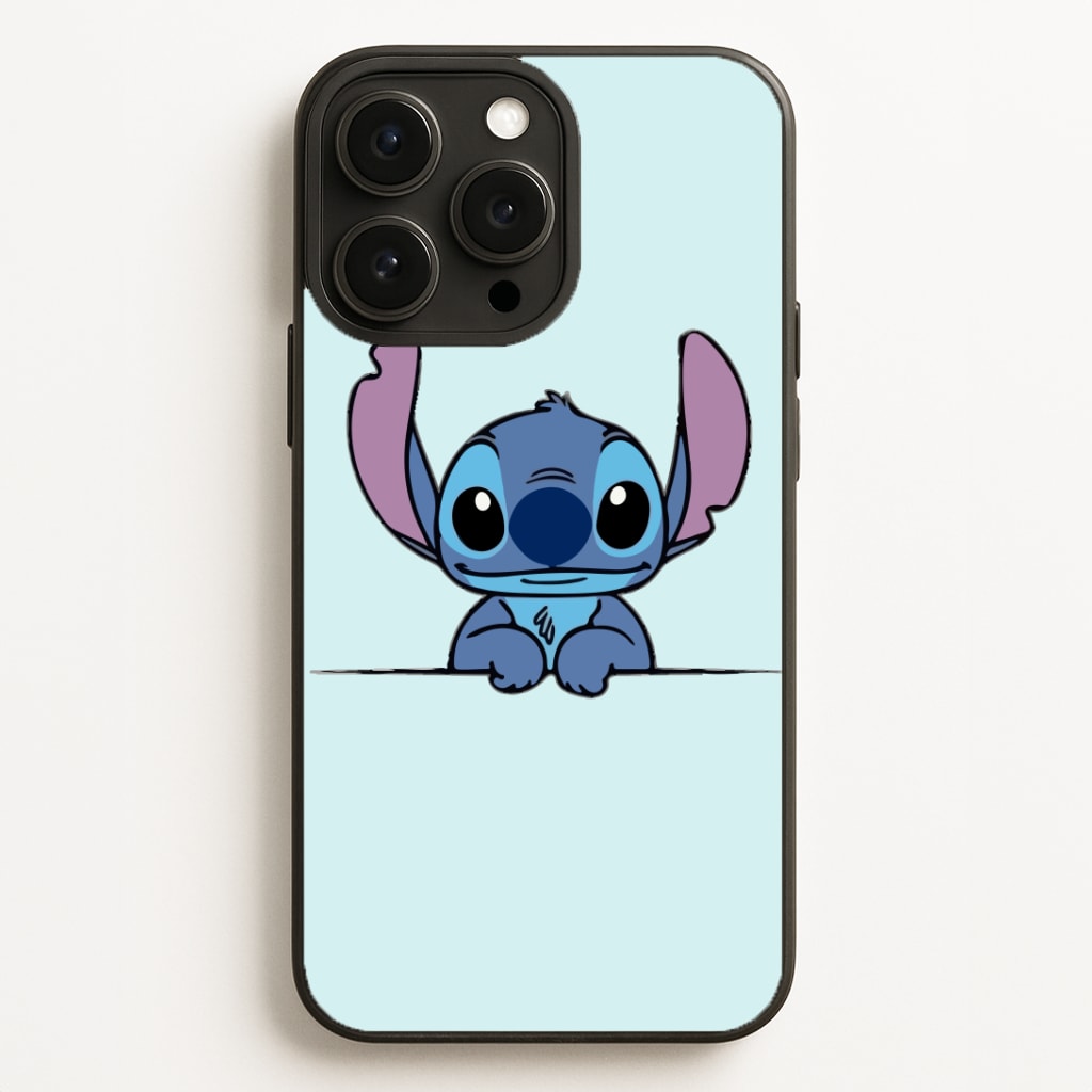 Alien Blue Leaning Phone Case for iPhone, Samsung Galaxy and Google Pixel