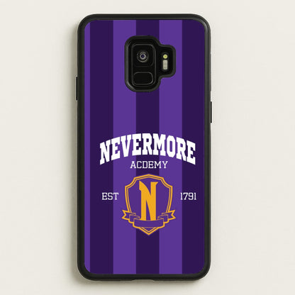 Addams Academy Purple Galaxy S9 Case