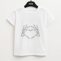 Skeleton Heart Kids T-Shirt