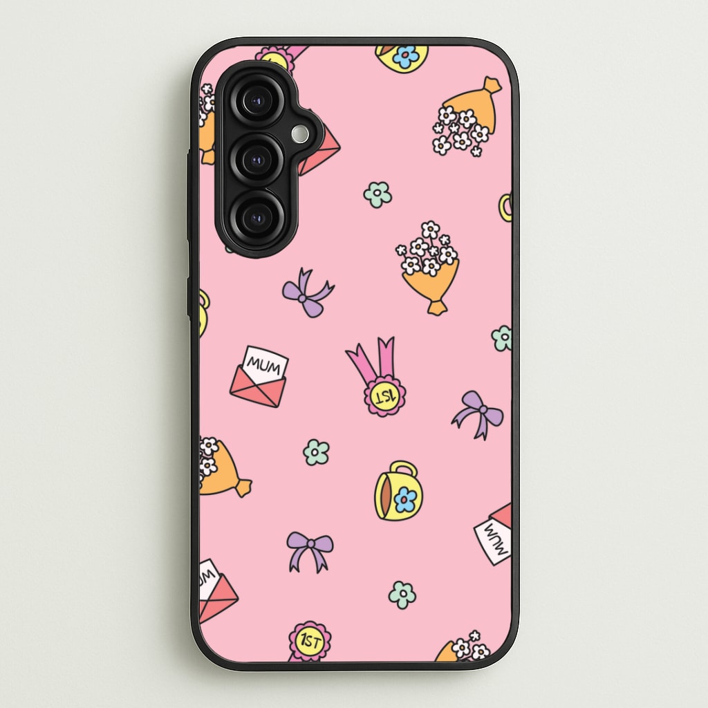 Mum Doodles Pattern Galaxy A14 Case