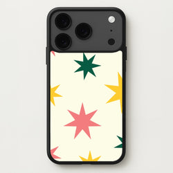 Colourful Christmas Stars Pattern iPhone 17 Pro Max Case