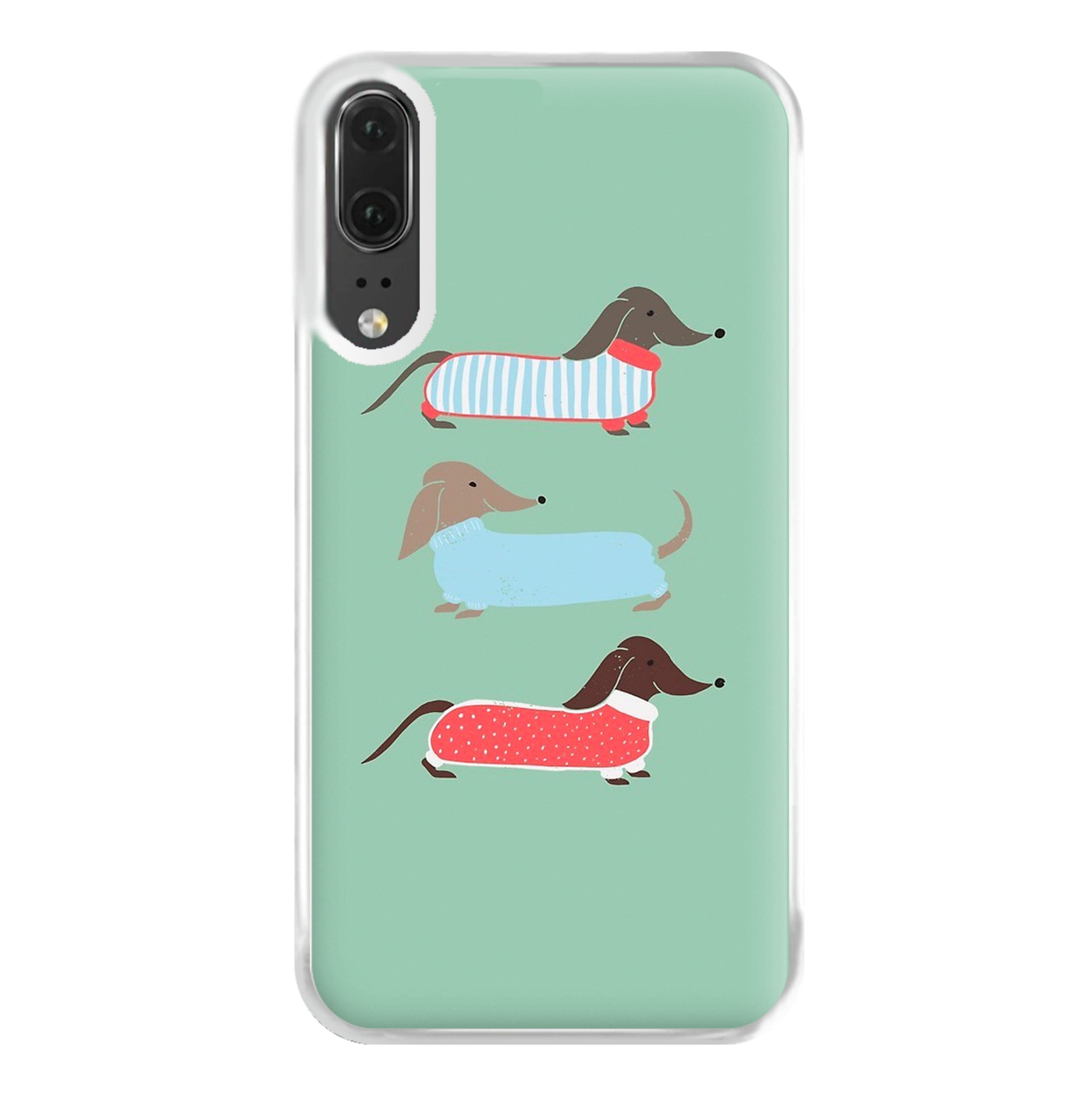 Sausage Dogs in Jumpers Phone Case