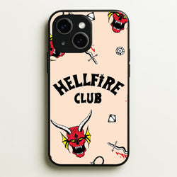 Hellfire Club Icons Collage Peach iPhone 14 Case