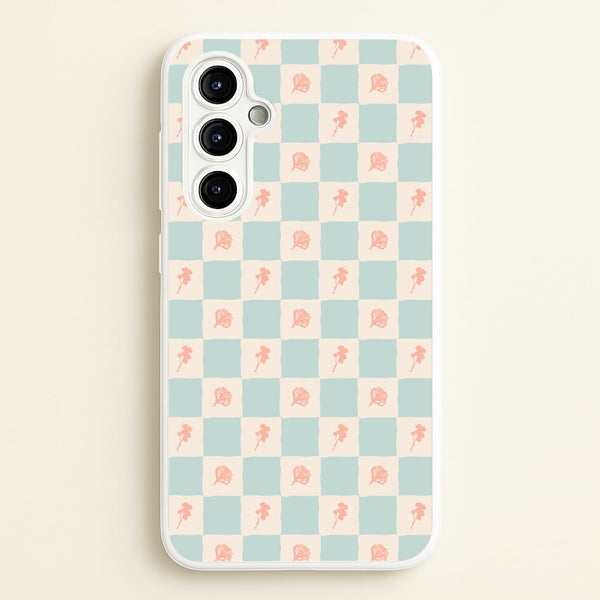 Patchwork Floral Pattern Galaxy A54 Case