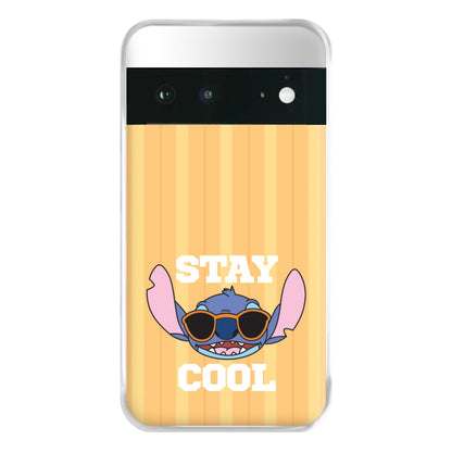 Stay Cool Blue Alien Google Pixel 6a Case
