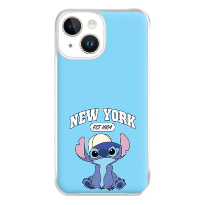 New York Blue Alien iPhone 14 Case