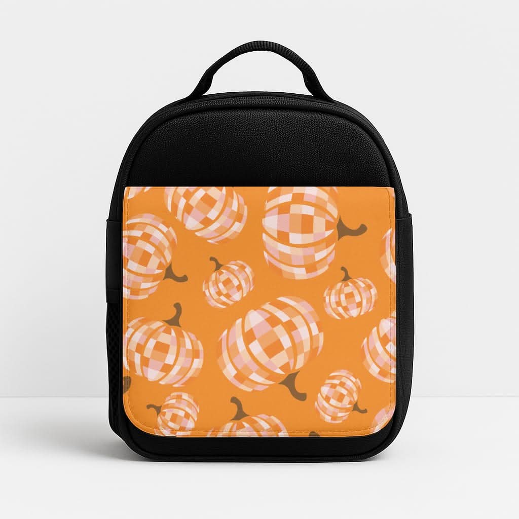 Disco Pumpkins Pattern Insulated Lunch Bag