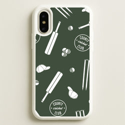 Cricket Props Pattern iPhone X / XS Case