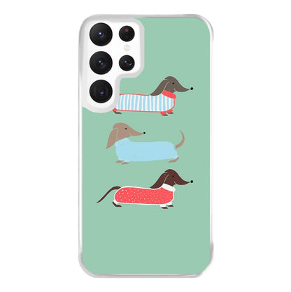 Sausage Dogs in Jumpers Phone Case