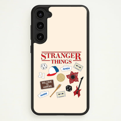 Stranger Things Cartoon Icons Galaxy S23 Case