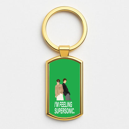 I'm Feeling Supersonic  Gold Keyring