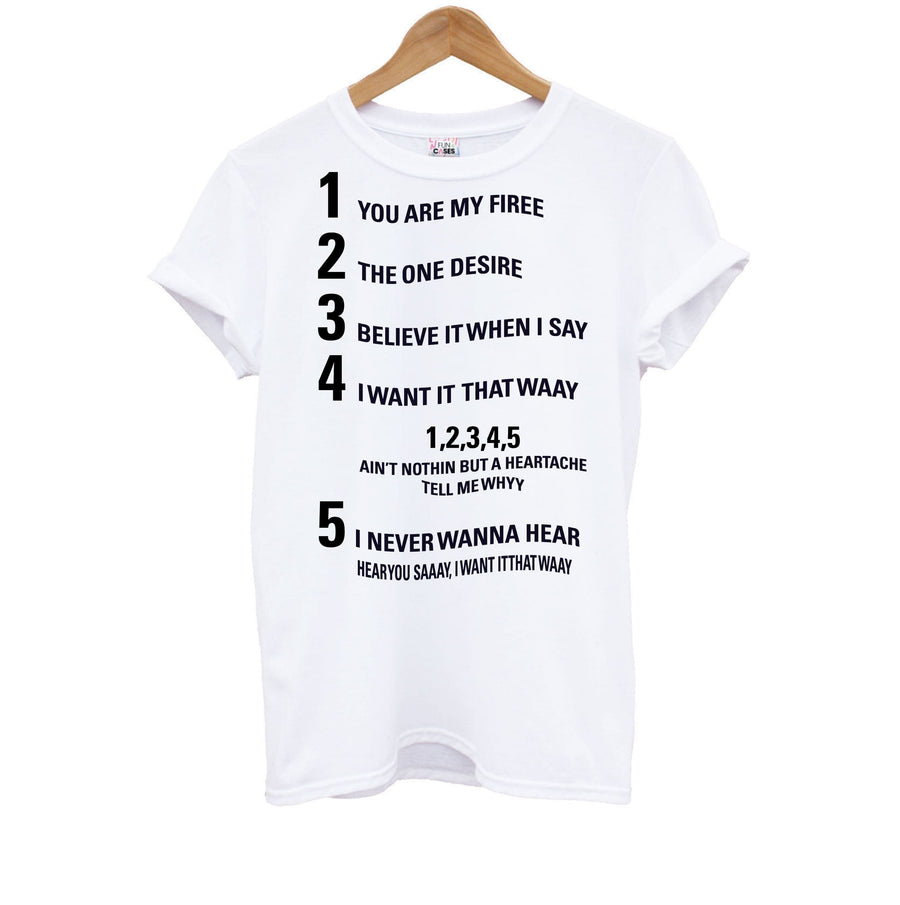 I Want It That Way - Brooklyn Nine-Nine Kids T-Shirt