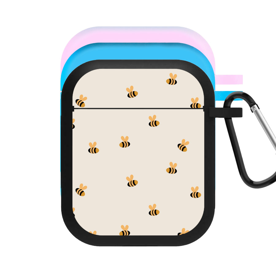 Spring Bee Pattern AirPods Case