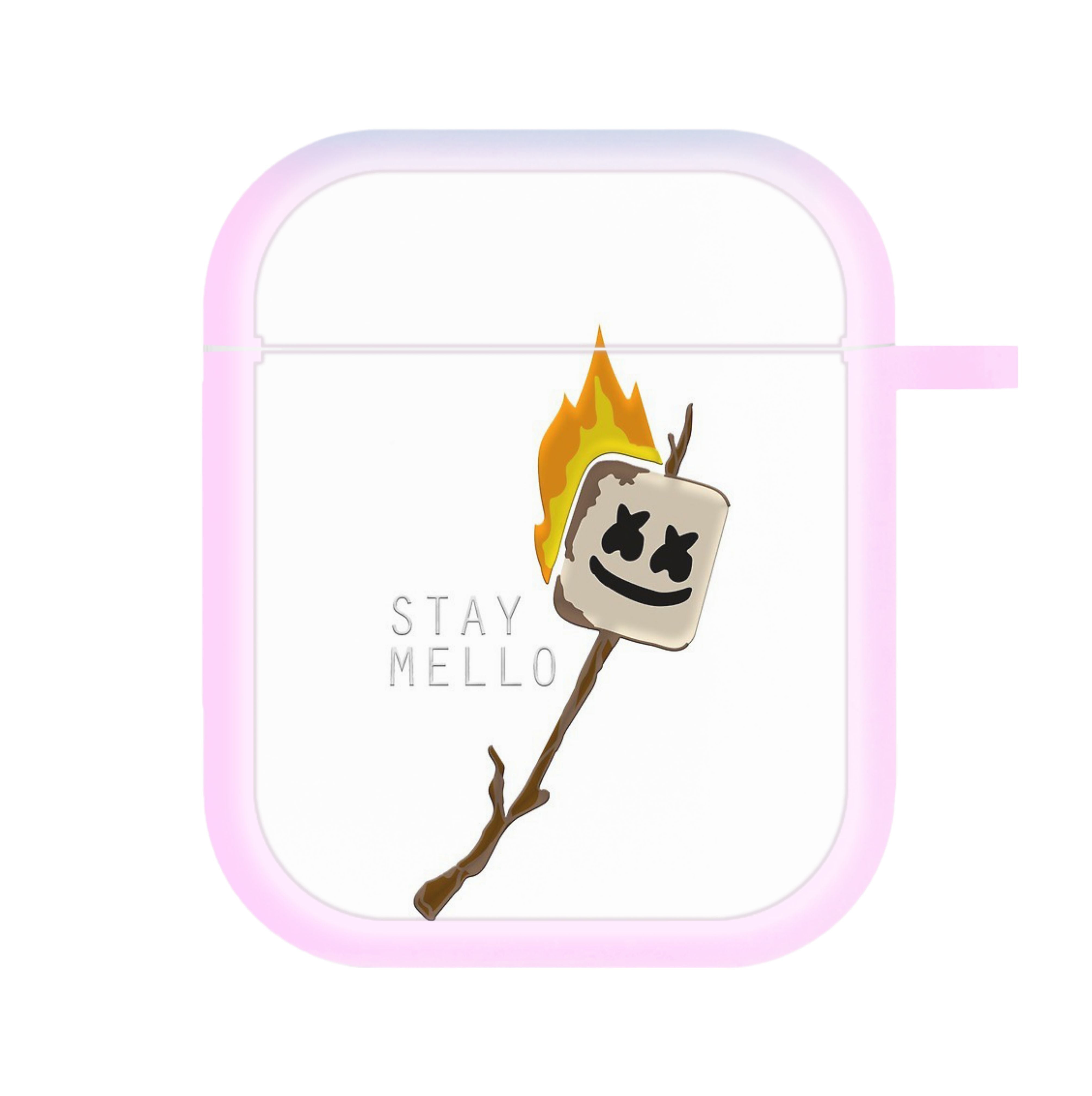 Stay Mello White Helmet DJw - White Helmet DJ AirPods Case