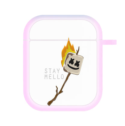 Stay Mello White Helmet DJw - White Helmet DJ AirPods Case