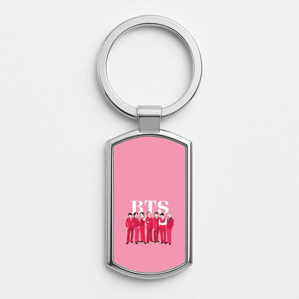 K-Pop Band 2026  Silver Metal Keyring