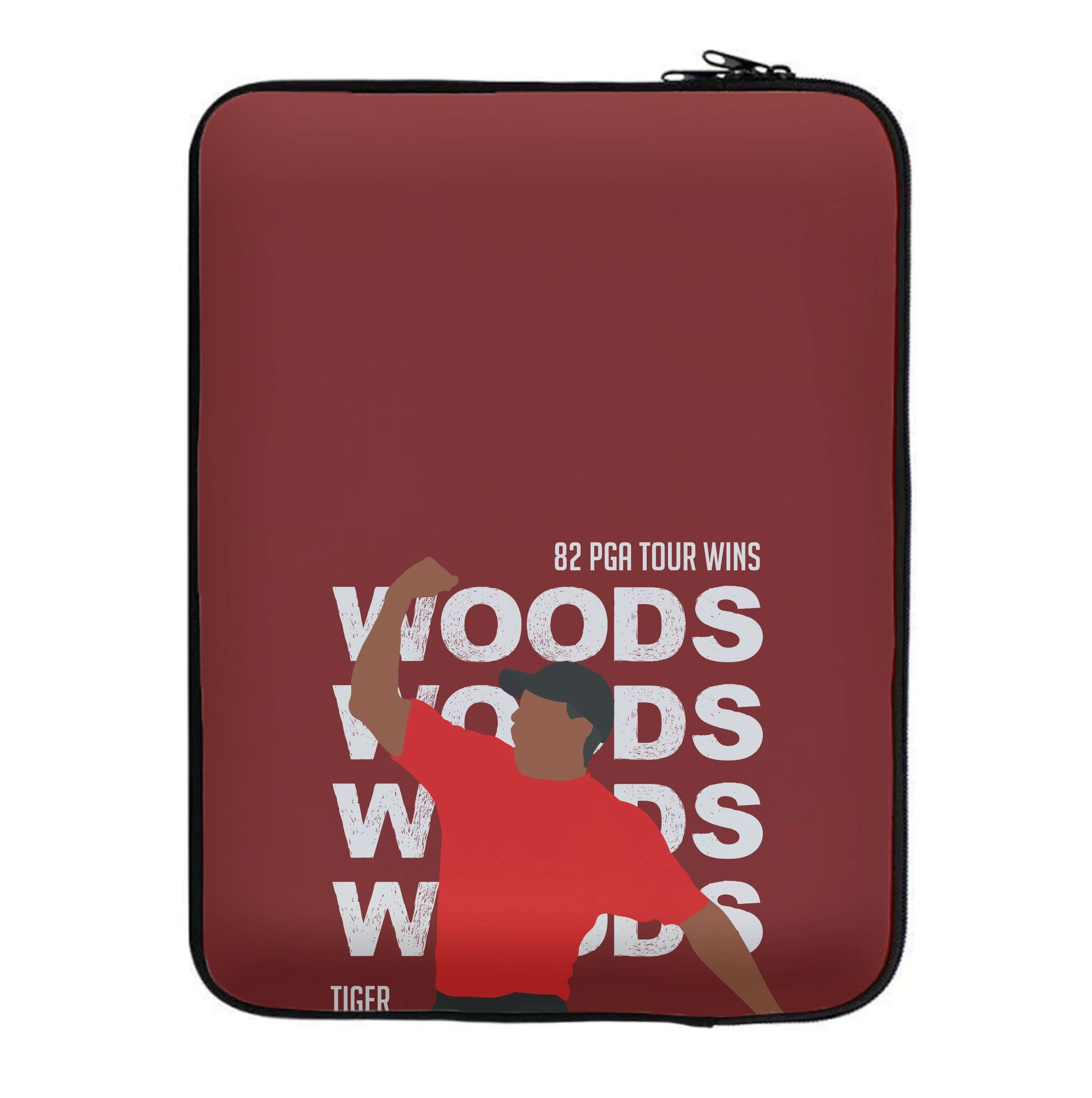 Woods Dark Red Laptop Sleeve