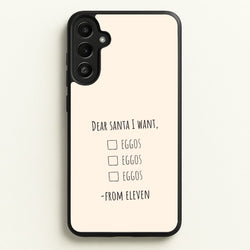 Eleven's Christmas List Galaxy A36 Case