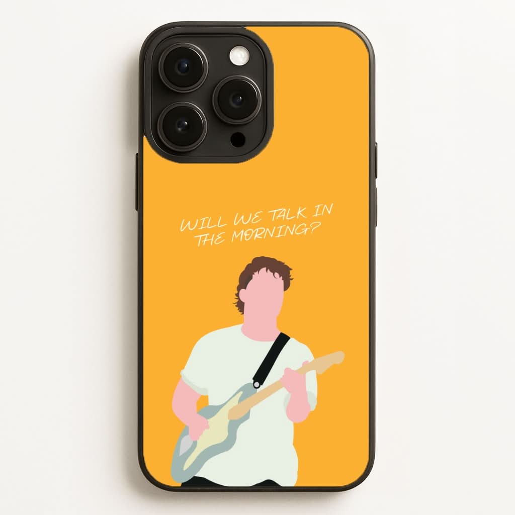 Will We Talk In The Morning Yellow Phone Case for Apple iPhone, Samsung Galaxy, Huawei and Google Pixel