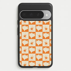 Spiders And Ghosts Checkered Pattern II Google Pixel 10 Pro XL Case
