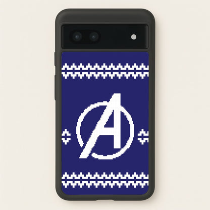 Superhero Team Blue Christmas Jumper  Google Pixel 7a Case
