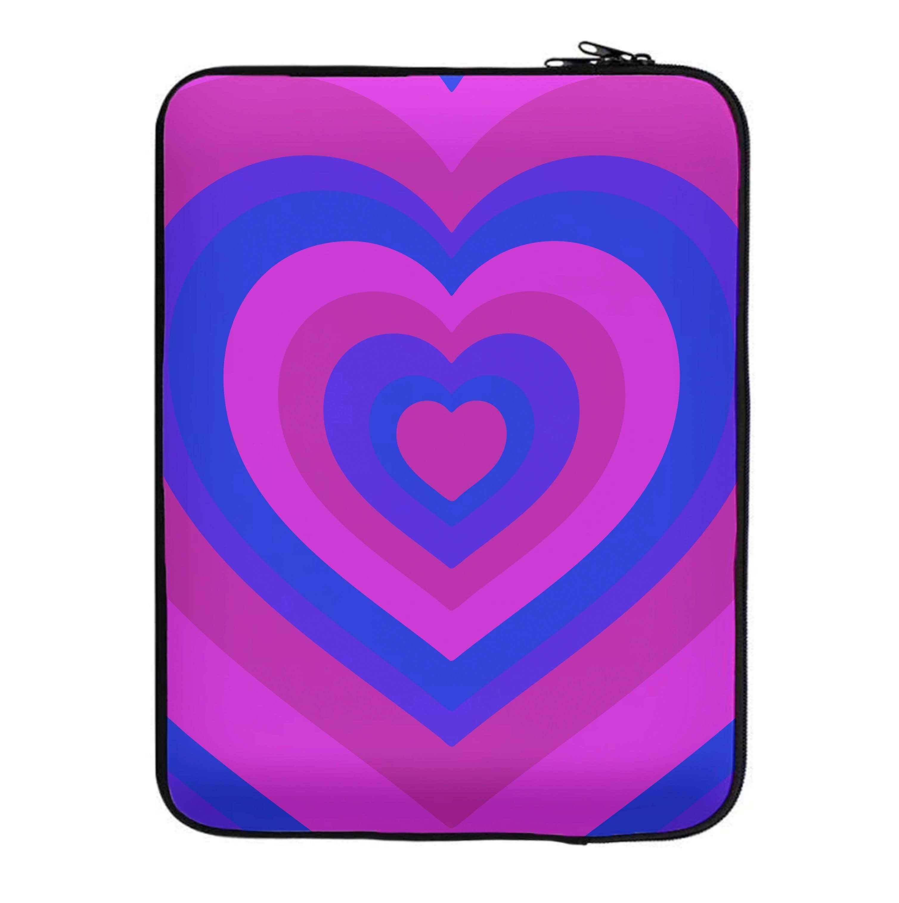 Bisexual Pride Heart Laptop Sleeve