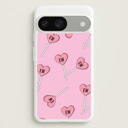 Ew Love Heart Lolipops Pattern Google Pixel 9 / 9 Pro Case