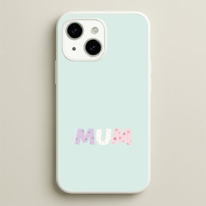 Mum Patchwork iPhone 15 Plus Case