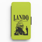 Lando Black And Green  Flip / Wallet Phone Case 1