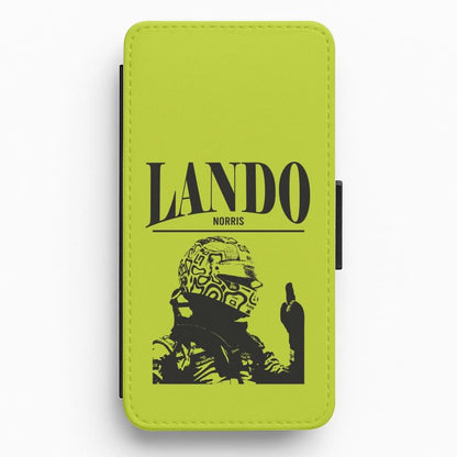 Lando Black And Green  Flip / Wallet Phone Case