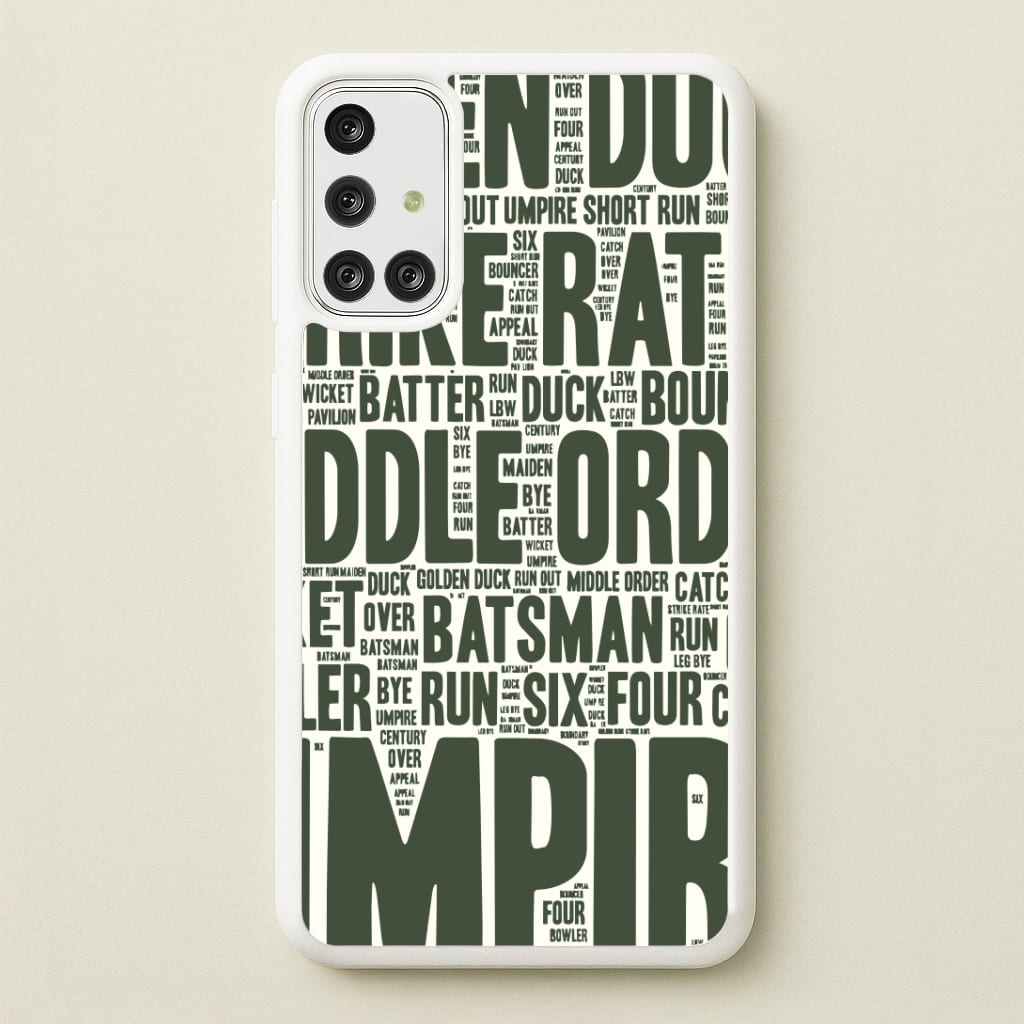 Cricket Wordscape Galaxy A71 Case