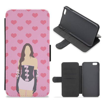 Pink Hearts - Olivia Flip / Wallet Phone Case