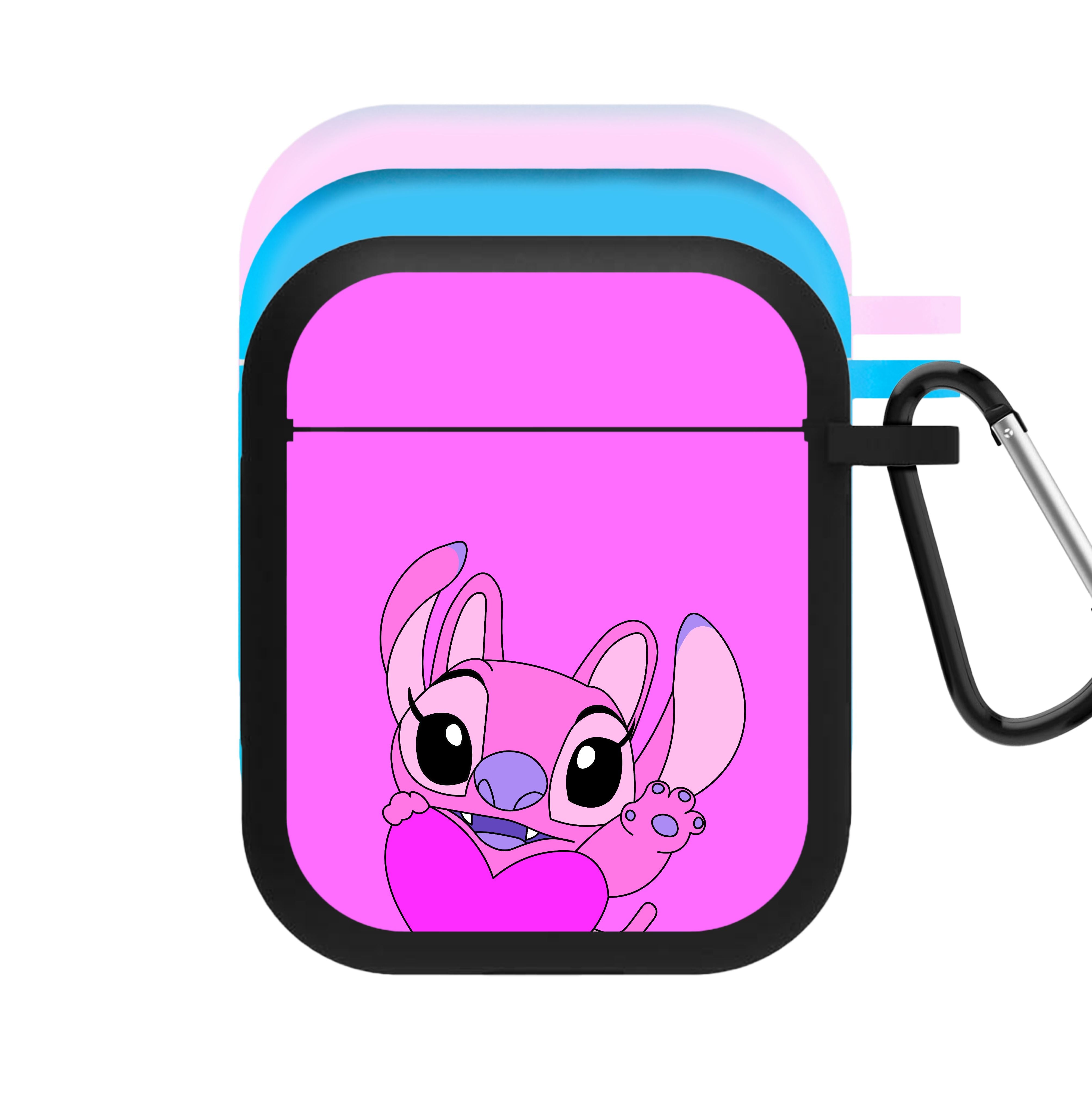 Holding Heart - Pink Alien AirPods Case