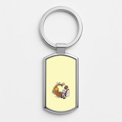 Winnie And Christopher In A Tree Luxury Keyring