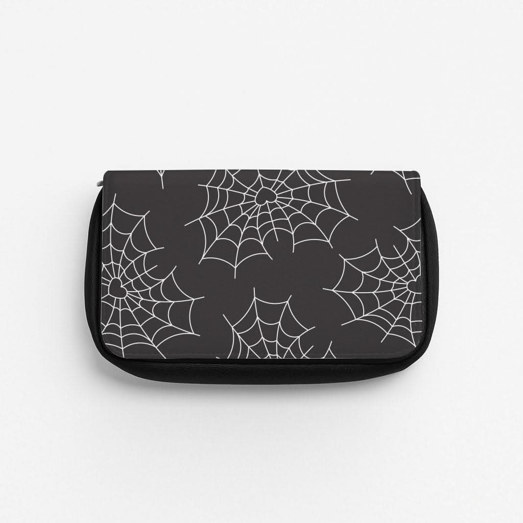 Spiderweb Hearts Pattern Pencil Case