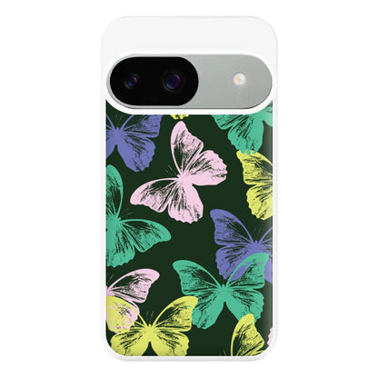 Colourful Butterfly Stamps Pattern Google Pixel 9 / 9 Pro Case